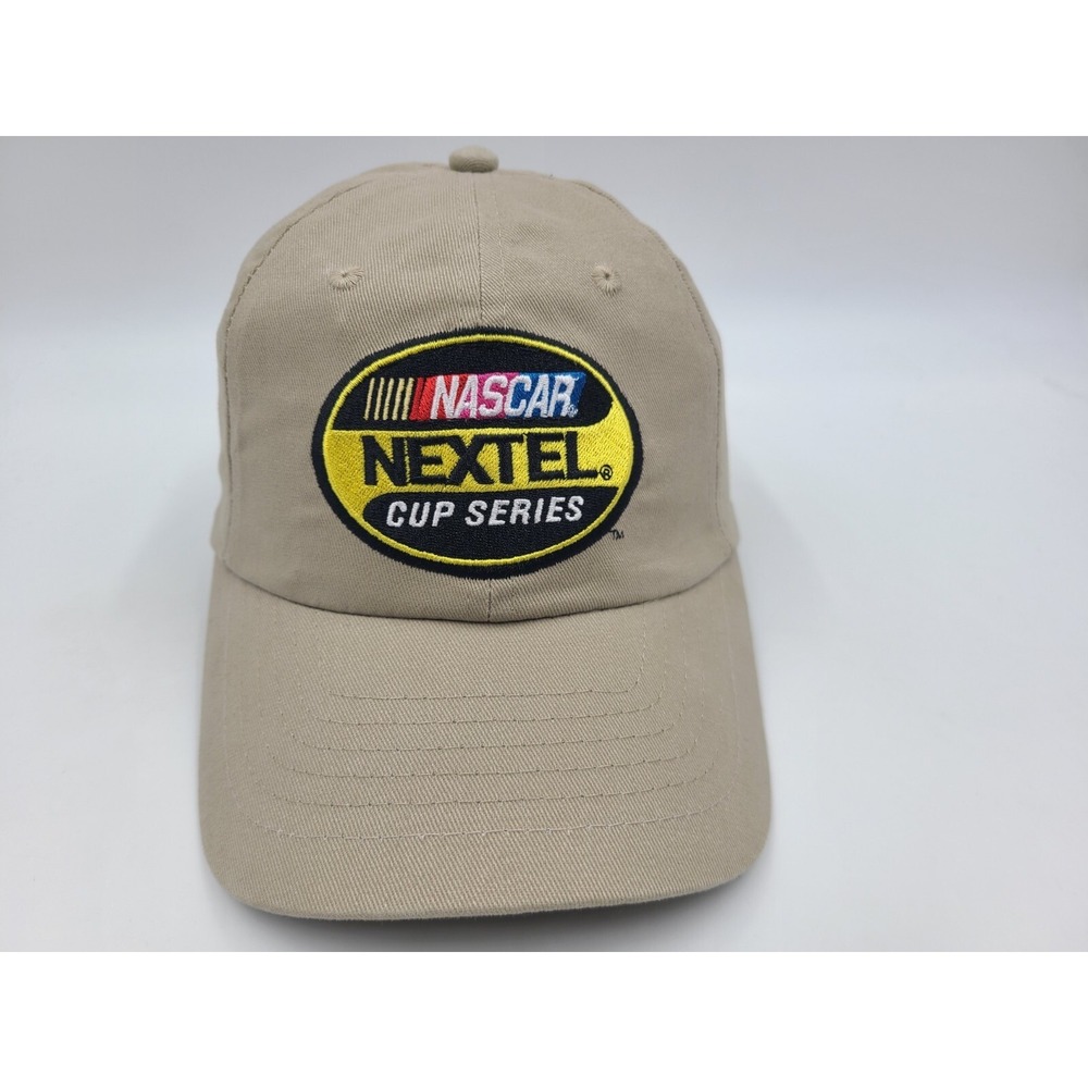 Vintage NASCAR Nextel Cup Series Chase Adjustable Hat Cap Dad Men Women Beige